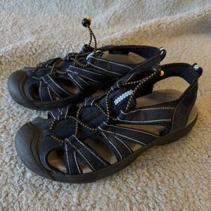 EVEREST SPORT Sandal Mens 7 Blue‎ Elsinore Navy  Bungee Lace Comfort Lake Beach